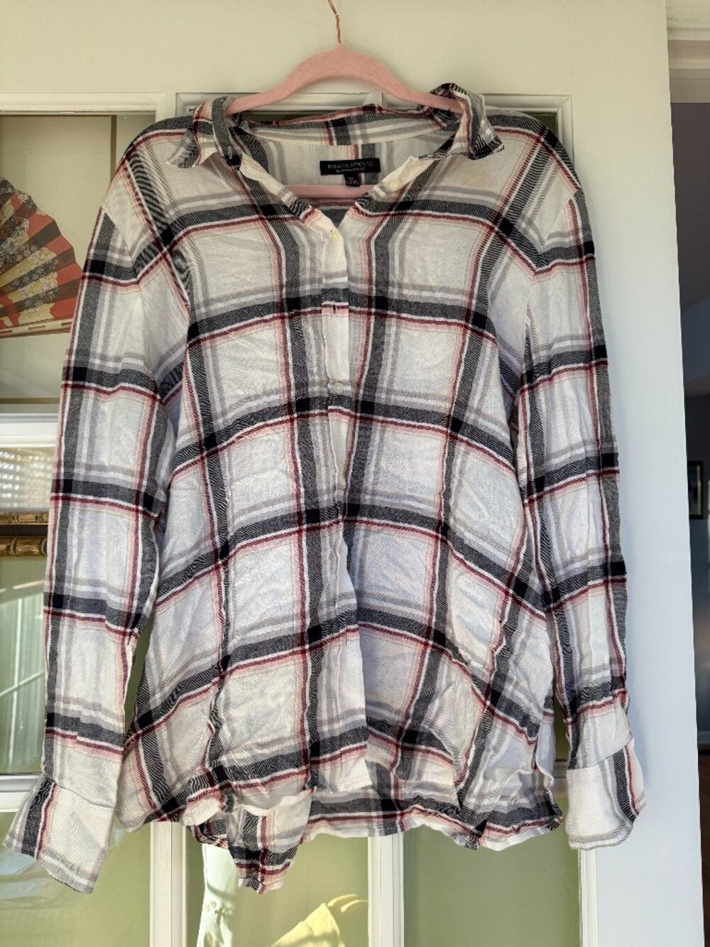 Banana Republic Plaid Button Down Long Sleeve Shirt